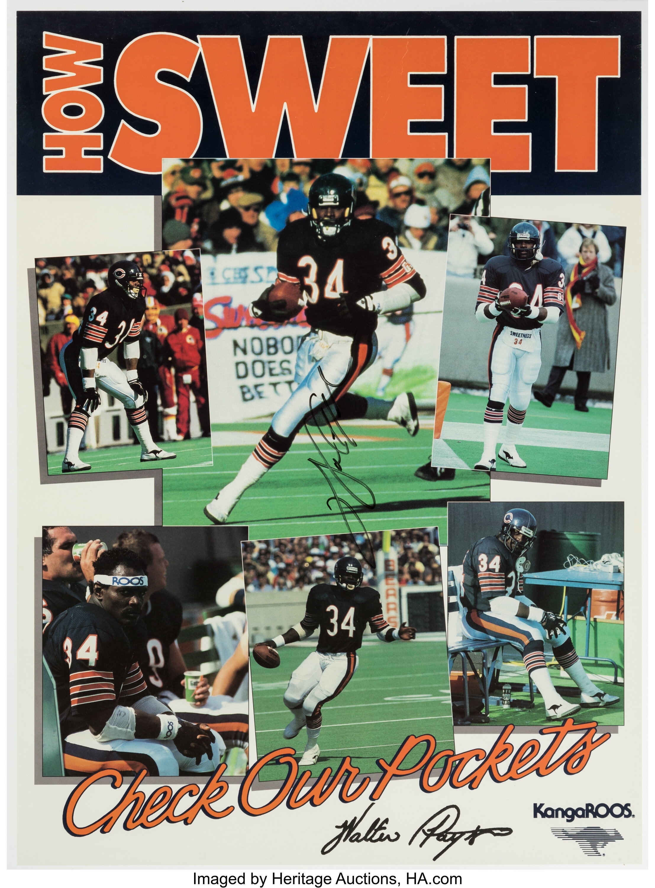 Walter Payton memorabilia up for auction at Super Bowl event