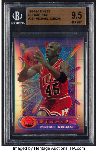 1994 Finest Michael Jordan (Refractor) #331 BGS Gem Mint 9.5