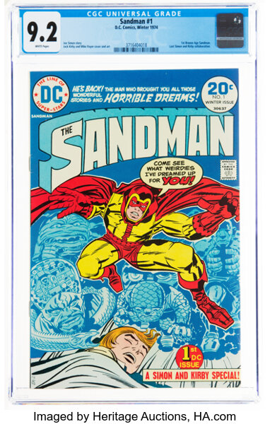 Bronze Age (1970-1979):Superhero, Sandman #1 (DC, 1974) CGC NM- 9.2 White pages....