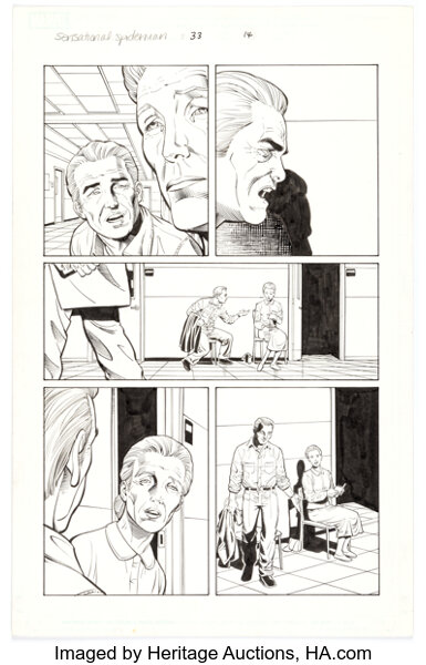 Original Comic Art:Story Page, Sean Chen and Scott Hanna The Sensational Spider-Man #33 Story Page 14 Original Art (Marvel,...