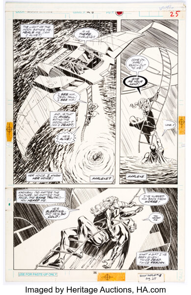 Original Comic Art:Story Page, Ron Garney and Tom Palmer Marc Spector: Moon Knight #28 Story Page 19 Original Art ( Marvel,...