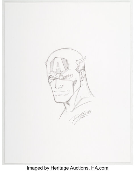 Original Comic Art:Illustrations, Ron Lim -Captain America Specialty Illustration Original Art (2018)....