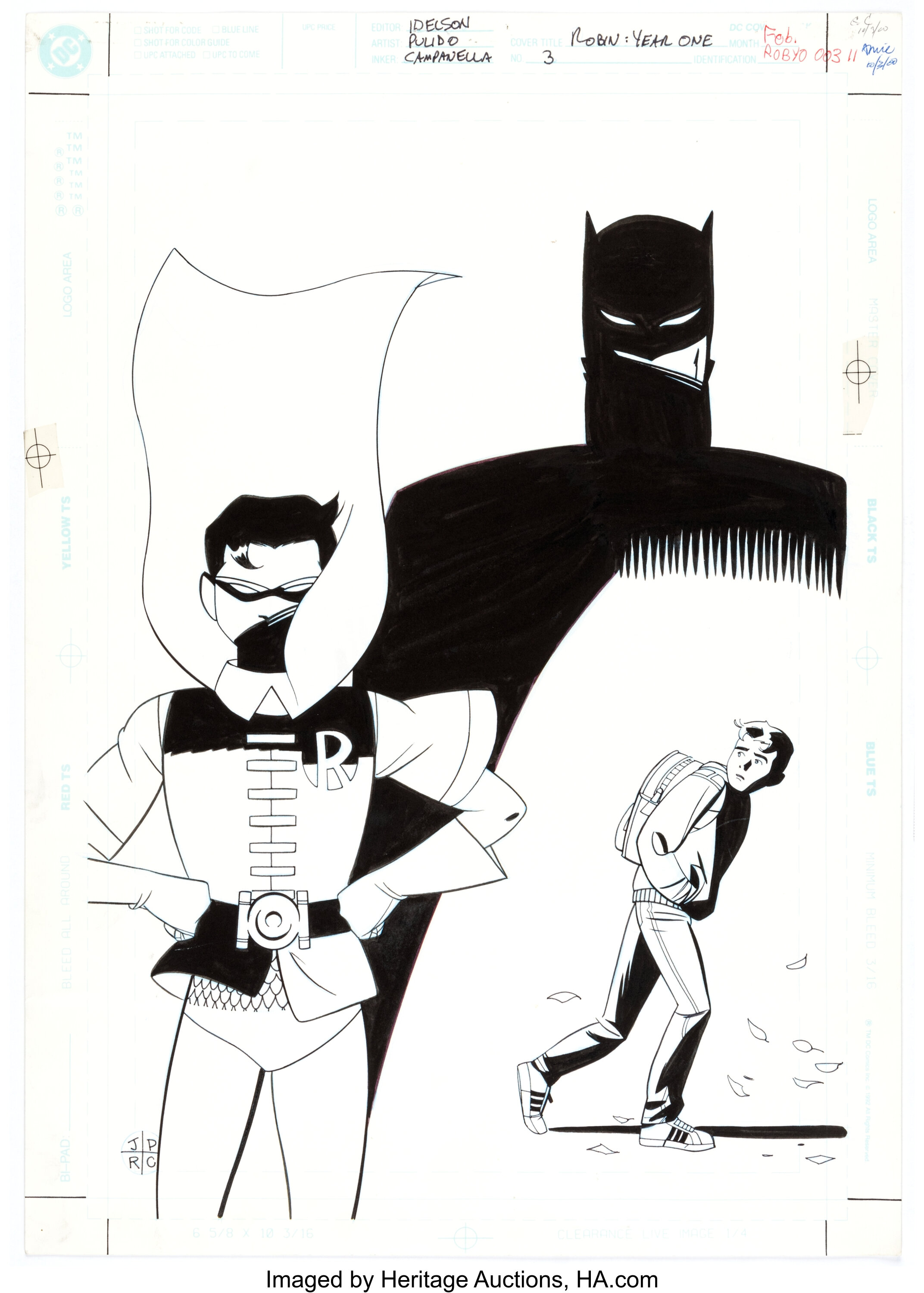 Javier Pulido and Robert Campanella Robin: Year One Cover Original ...