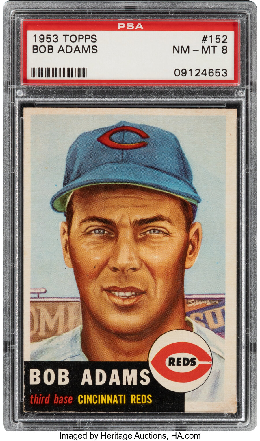 1953 Topps Bob Adams #152 PSA NM-MT 8