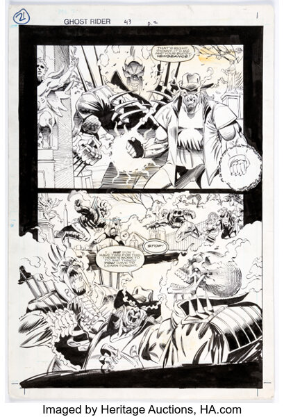 Original Comic Art:Story Page, Ron Garney and Chris Ivy Ghost Rider #43 Story Page 2 Original Art (Marvel, 1993)......