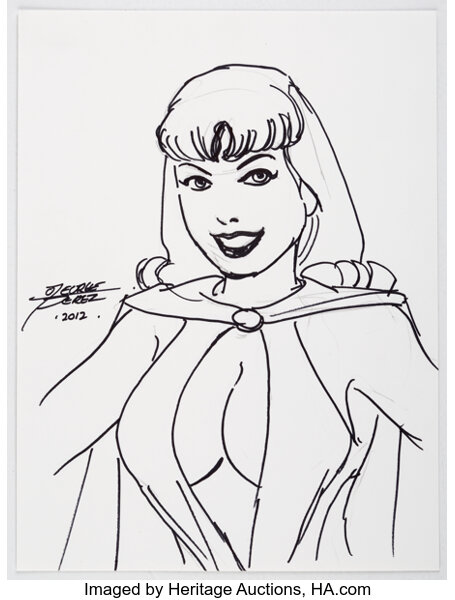 Original Comic Art:Illustrations, George Perez - Phantom Lady Specialty Illustration Original Art (2012)....