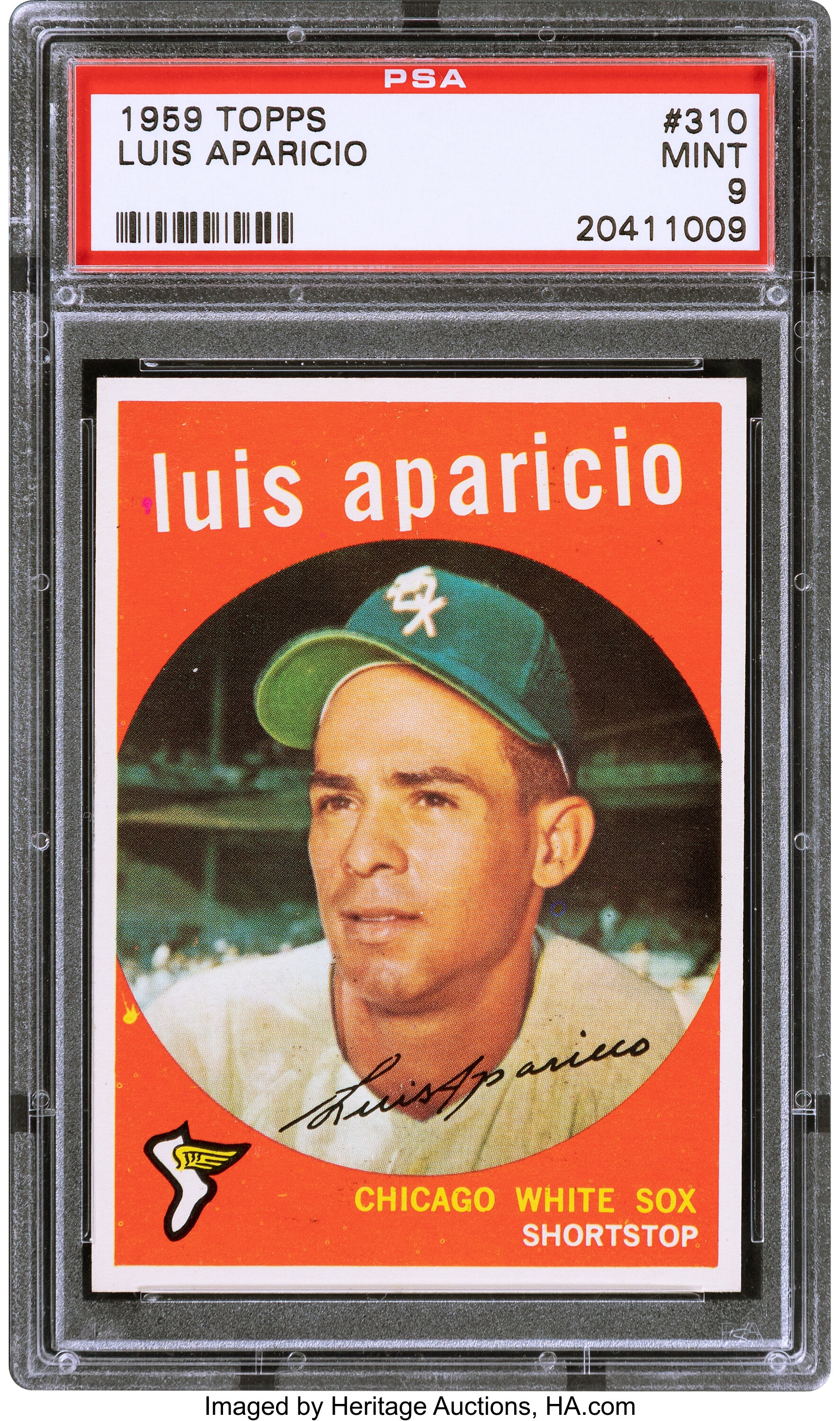 1959 Topps #310 Luis Aparicio - White Sox card