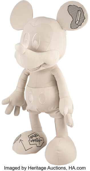 Daniel Arsham Mickey Mouse Plush Figure - Neutrals