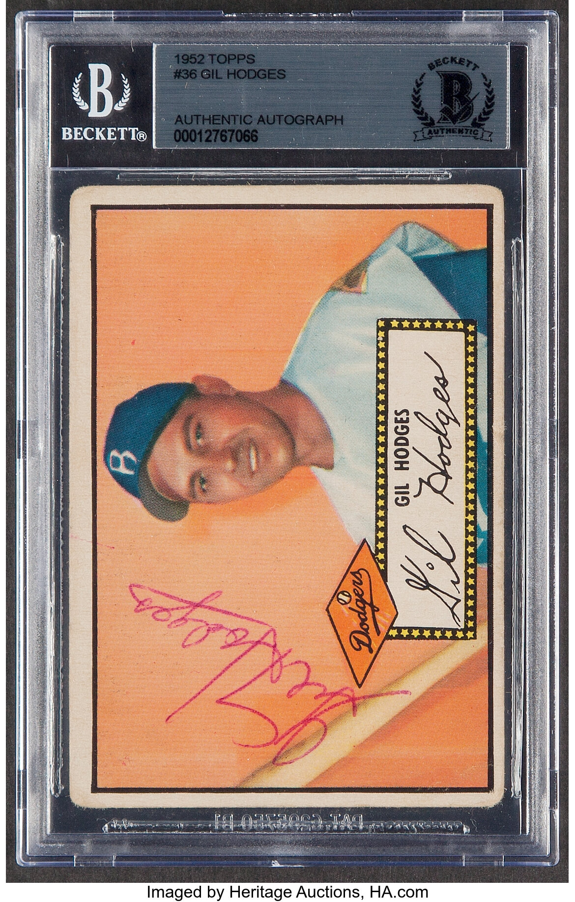 Sold at Auction: 1952 Bowman Gil Hodges Card