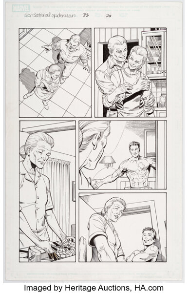 Original Comic Art:Story Page, Sean Chen and Scott Hanna The Sensational Spider-Man #33 Story Page 20 Original Art (Marvel,...