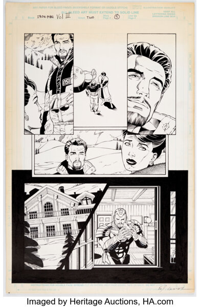 Original Comic Art:Story Page, Sean Chen, Eric Cannon, and others Iron Man #2 Story Page 5 Original Art (Marvel, 1998)....