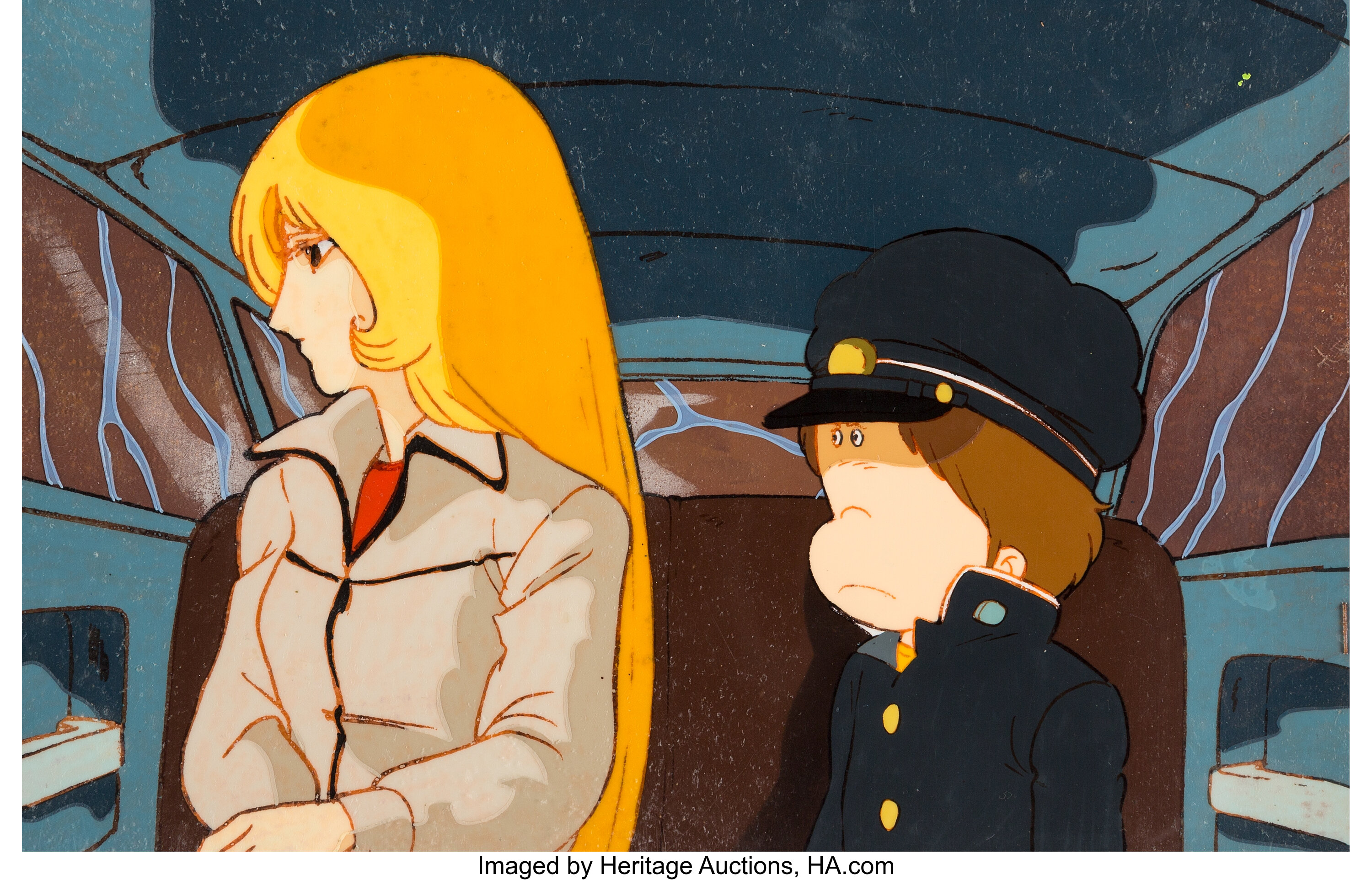 Galaxy Express 999 Tetsuro Hoshino and Maetel Production Cel Setup | Lot  #17008 | Heritage Auctions