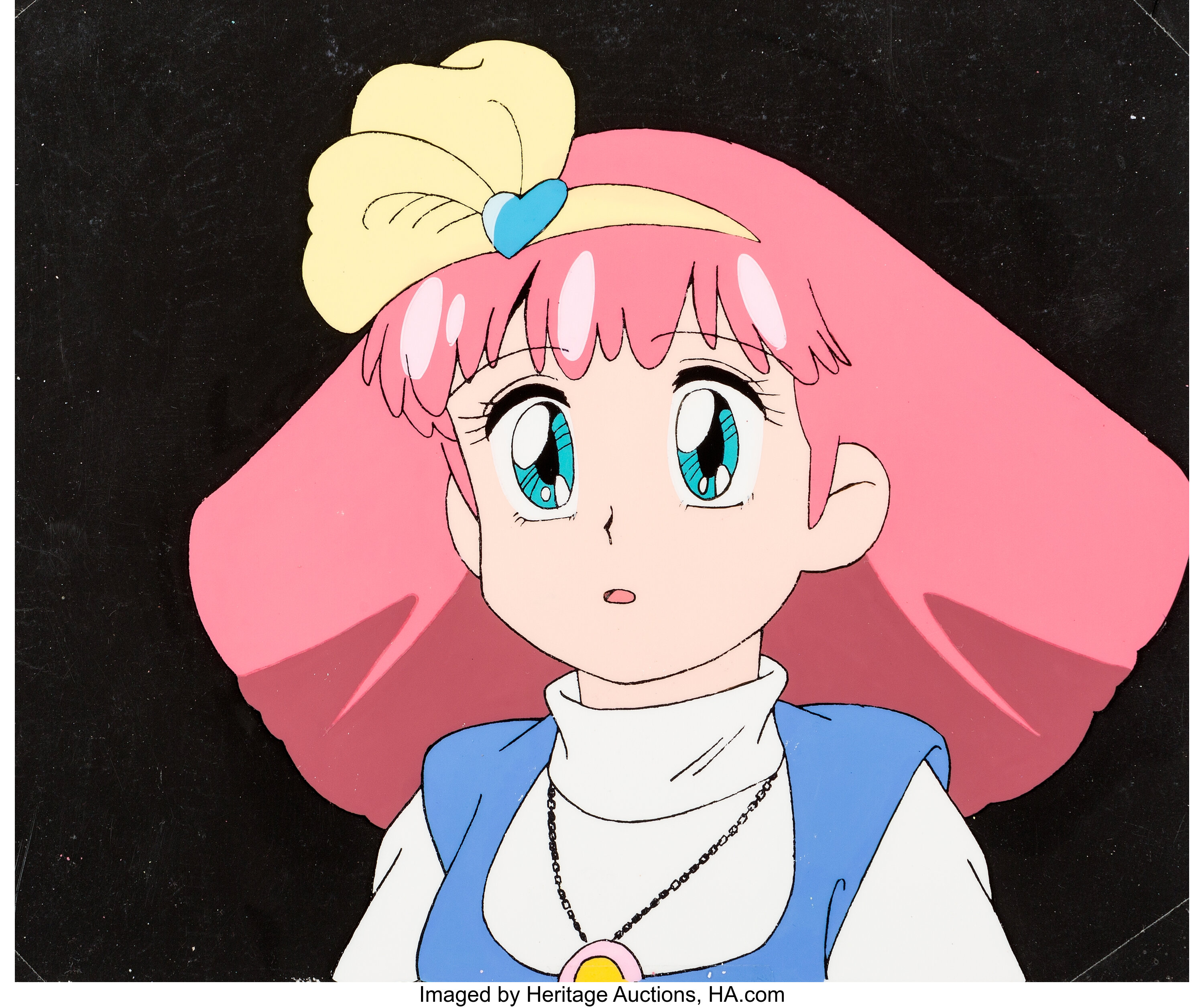 Magical Princess Minky Momo Production Cel with Painted Background