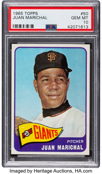 1969 JUAN MARICHAL San Francisco GIANTS Original 1969 Topps 