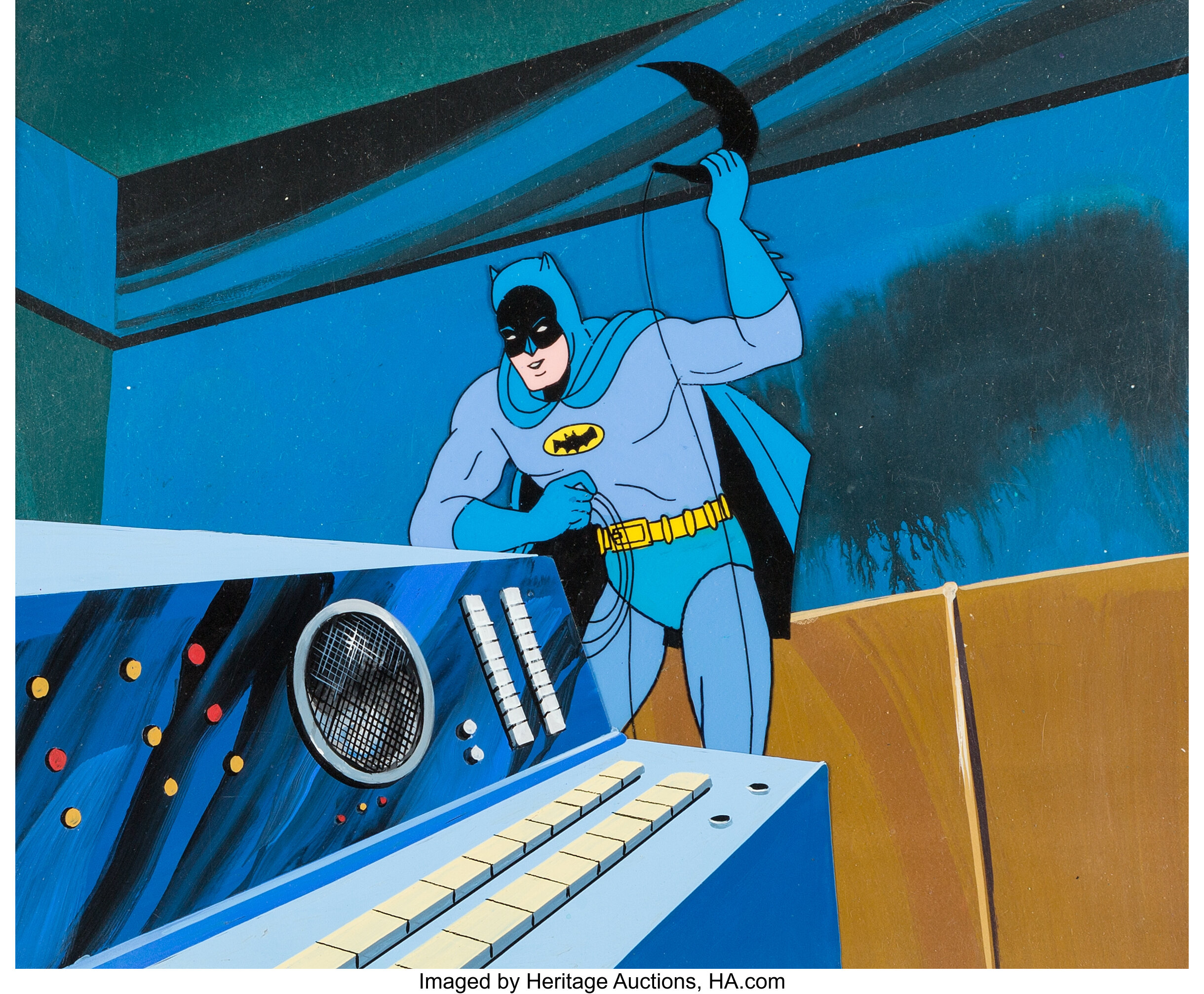 The Adventures of Batman Batman Production Cel Setup with Painted | Lot  #19107 | Heritage Auctions