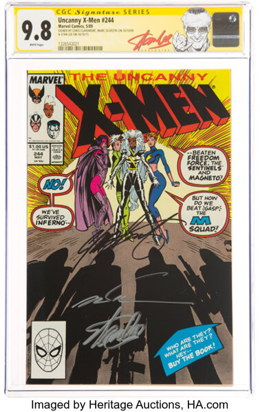 Uncanny X-MEN newest 244 CGC Signature Series 9.0 1st Jubilee Signed by Chris Claremont