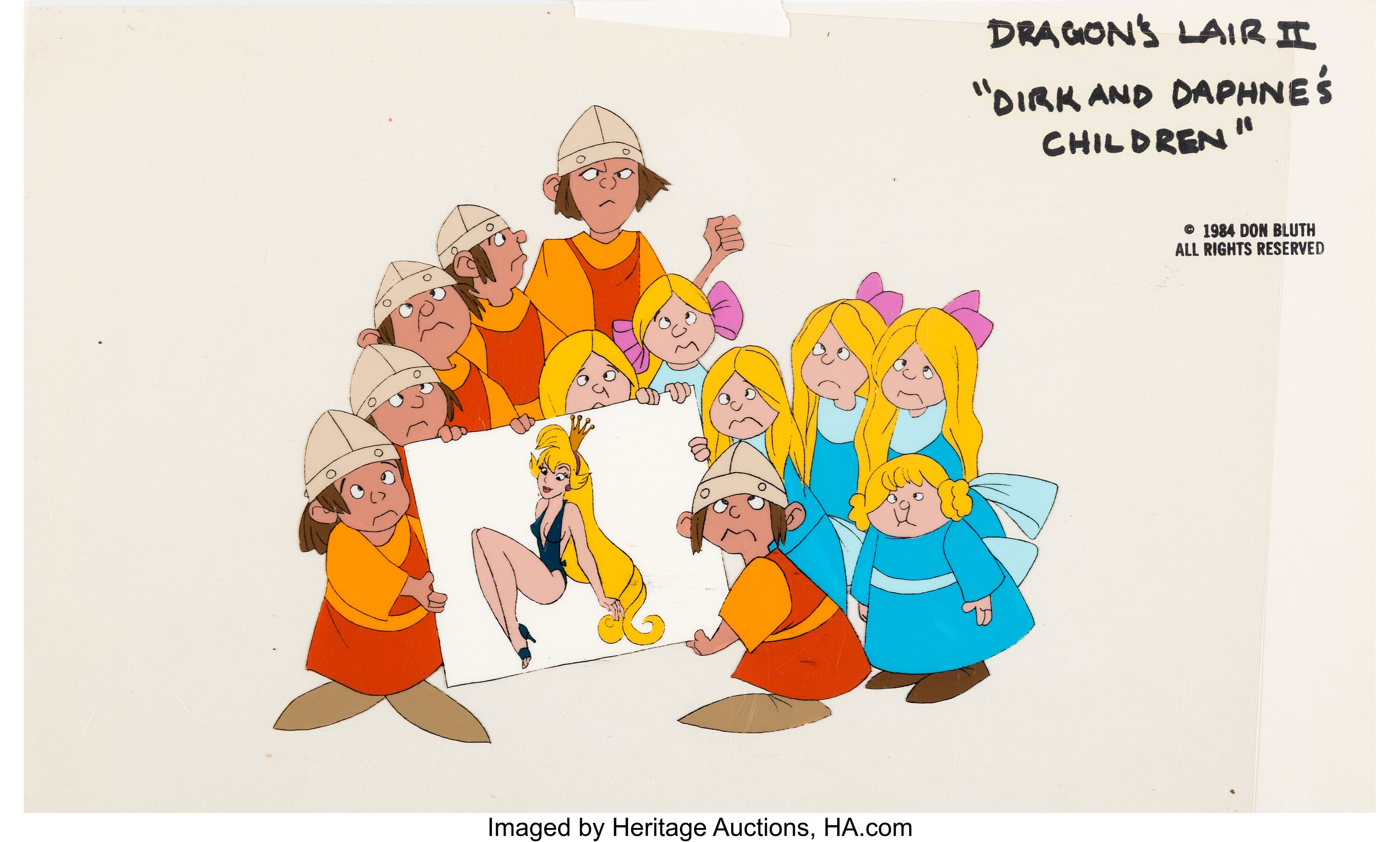 Dragon S Lair Ii Time Warp Children Color Model Cel Don Bluth Lot Heritage Auctions