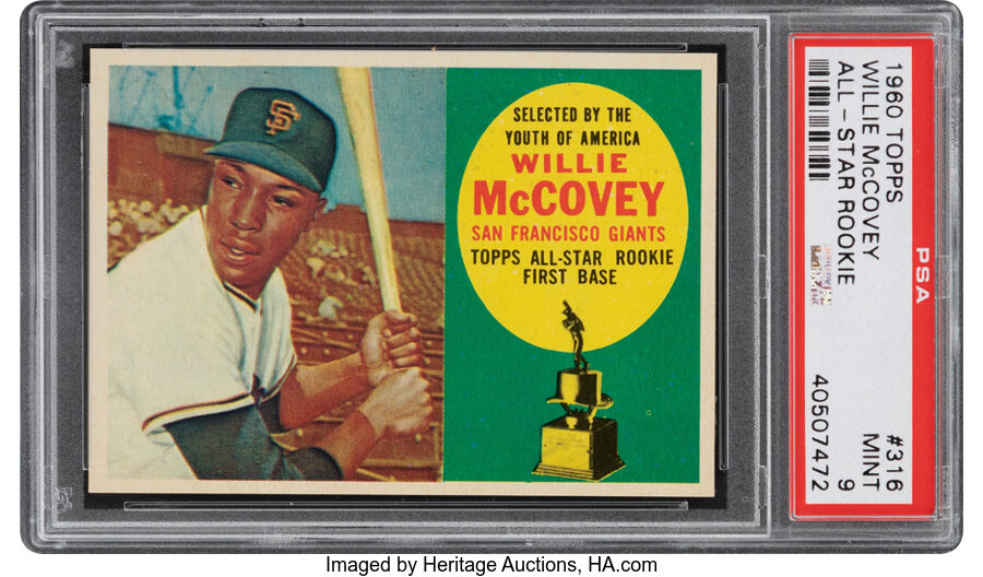 1960 Topps Willie McCovey #316 PSA Mint 9 - None Higher!