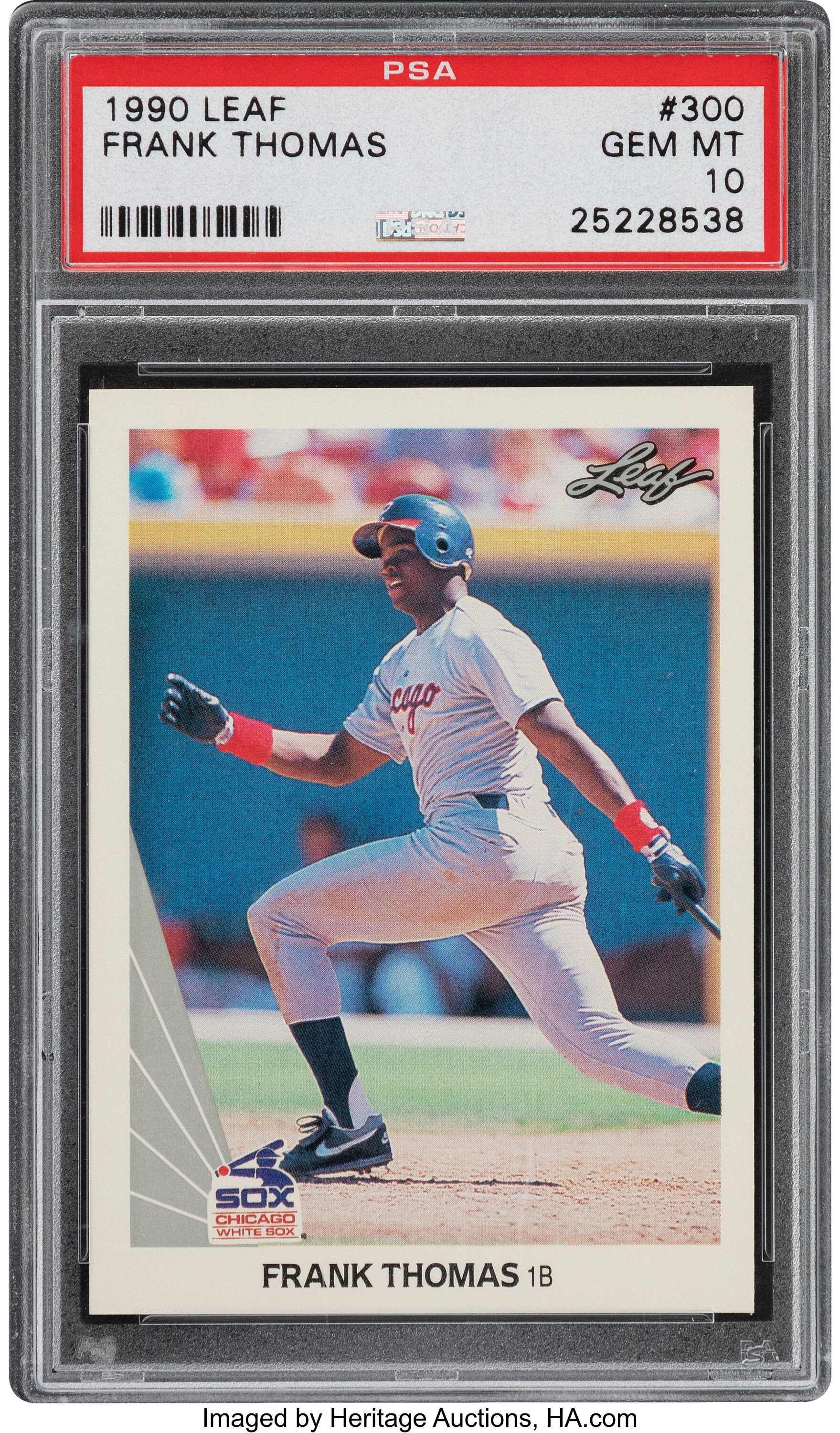 Frank Thomas 1990 Leaf #300 Rookie Card