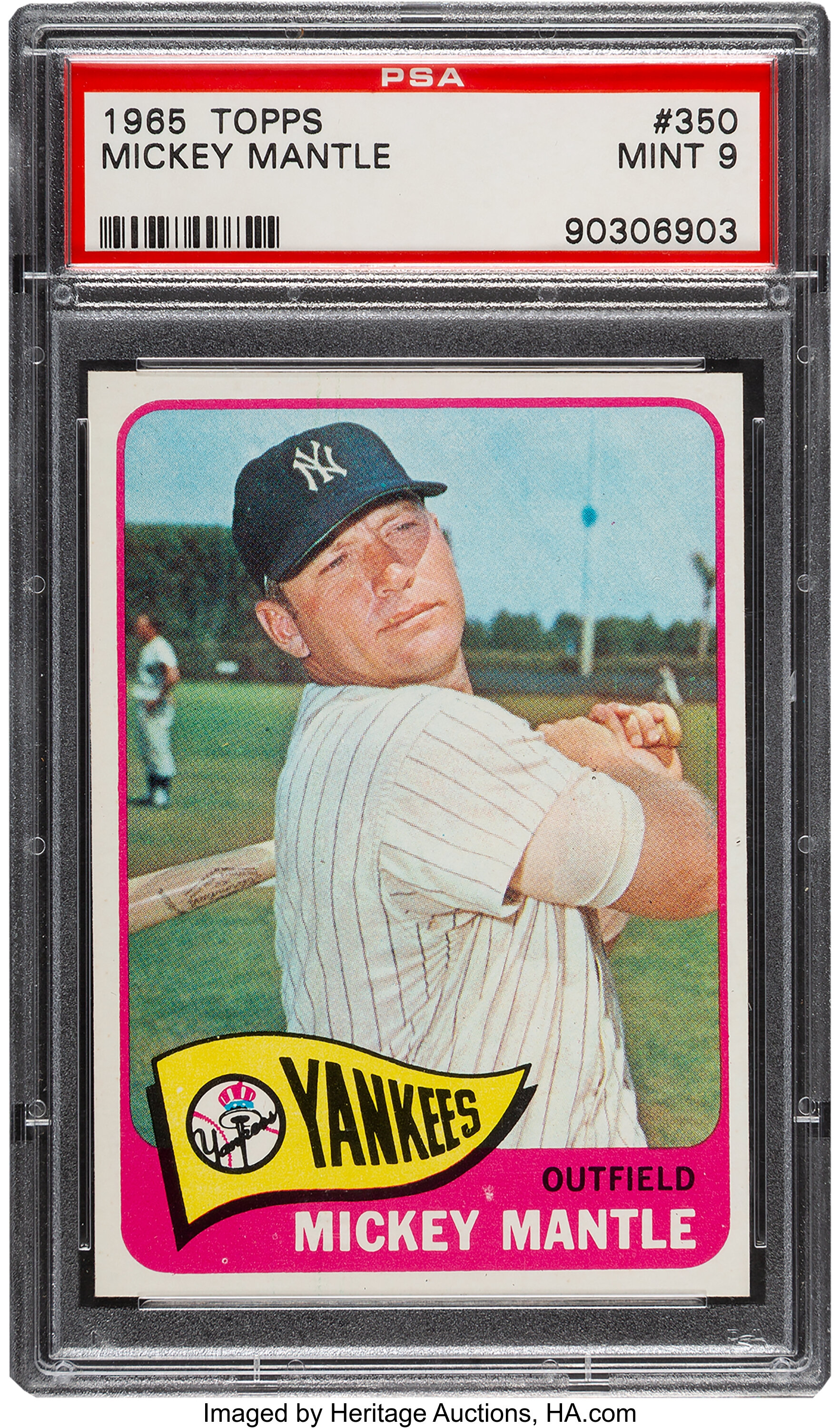 Mickey Mantle & Roger Maris (PSA) 7 MINT Baseball Card / HR