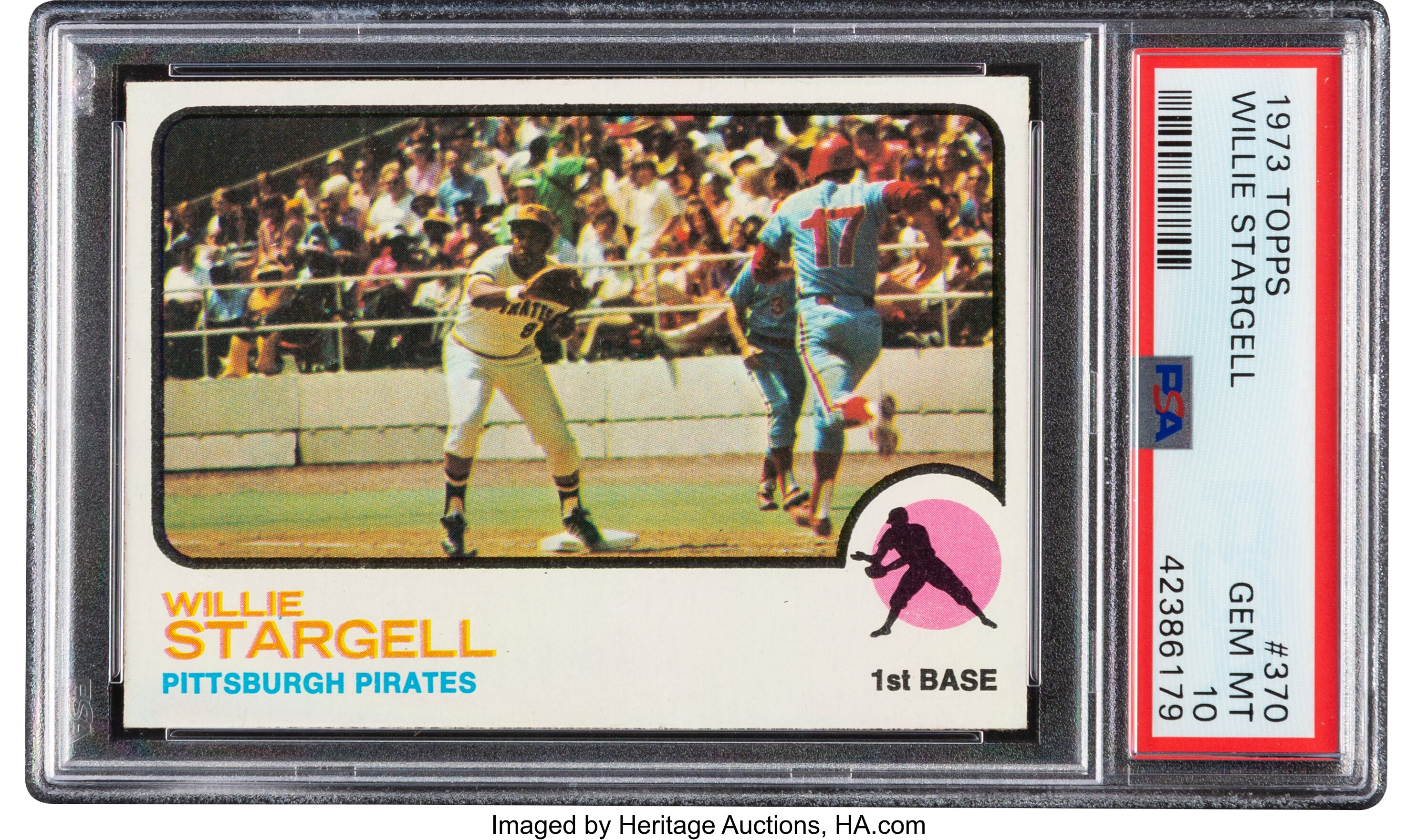 1973 Topps Willie Stargell #370 PSA Gem Mint 10 - Pop Five., Lot #51573