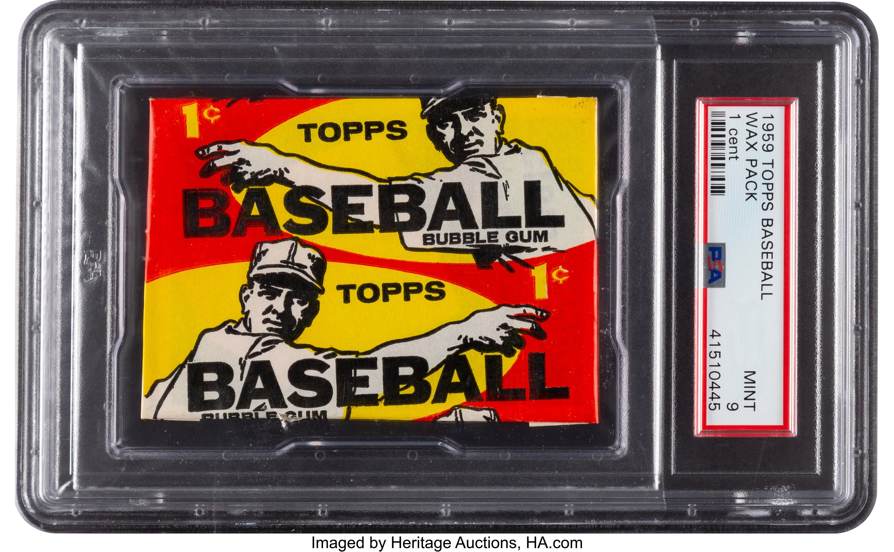 1959 Topps Baseball 1-Cent Wax Pack PSA Mint 9.... Baseball Cards | Lot ...