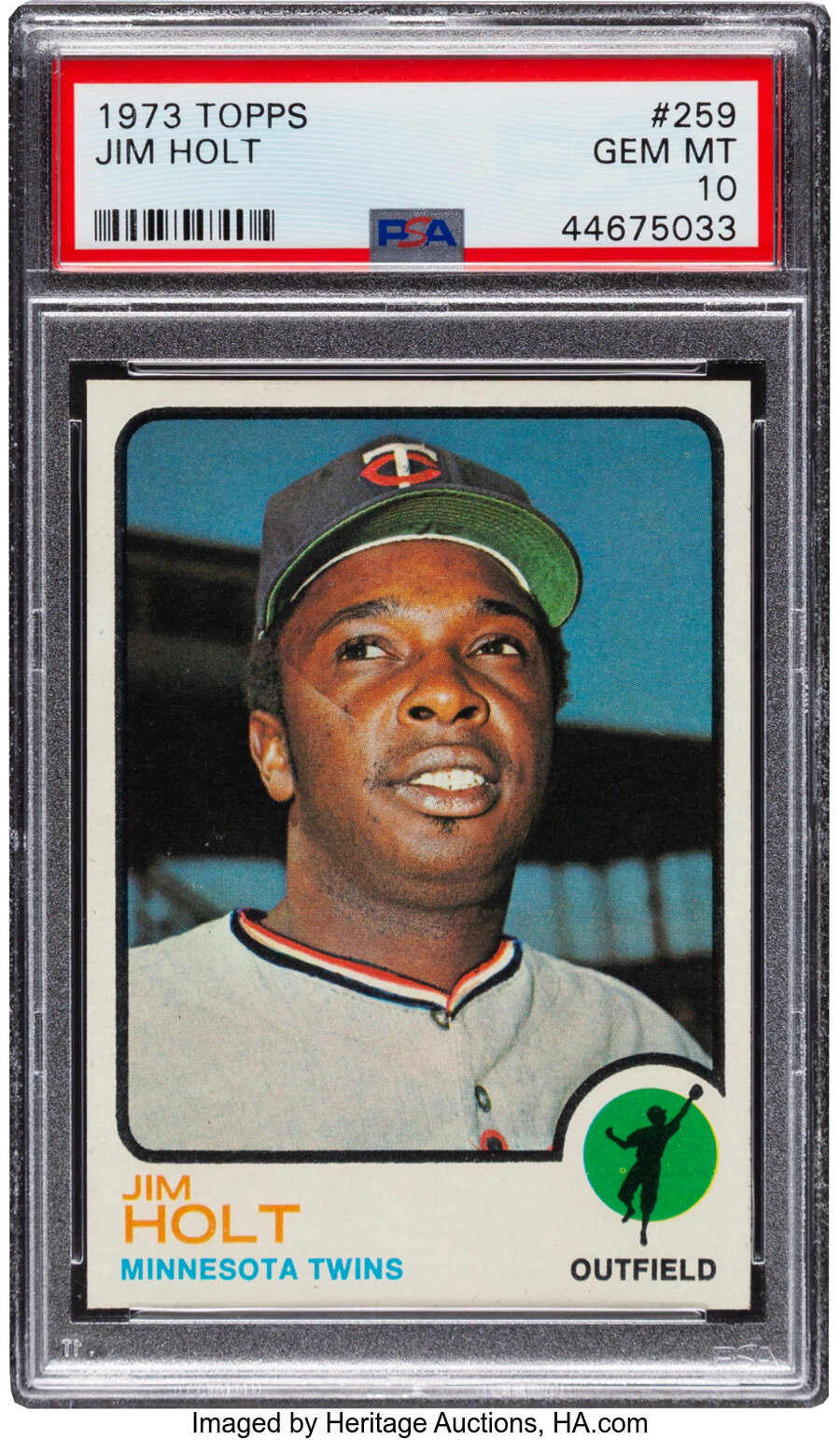 1973 Topps Jim Holt #259 PSA Gem Mint 10 - Pop Two!
