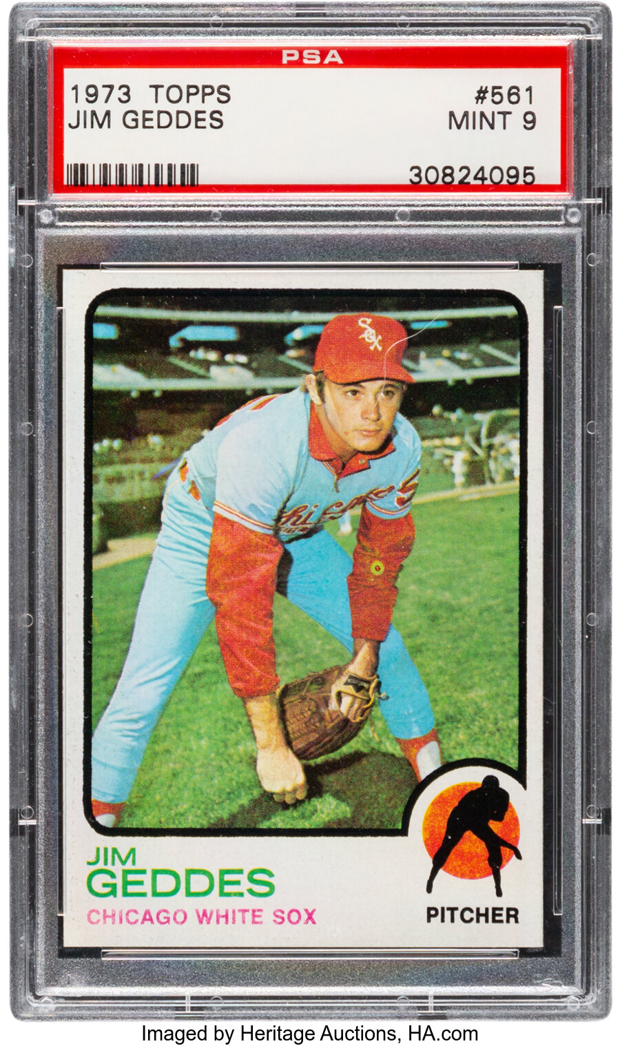 1973 Topps Jim Geddes #561 PSA Mint 9 - Only One Higher!