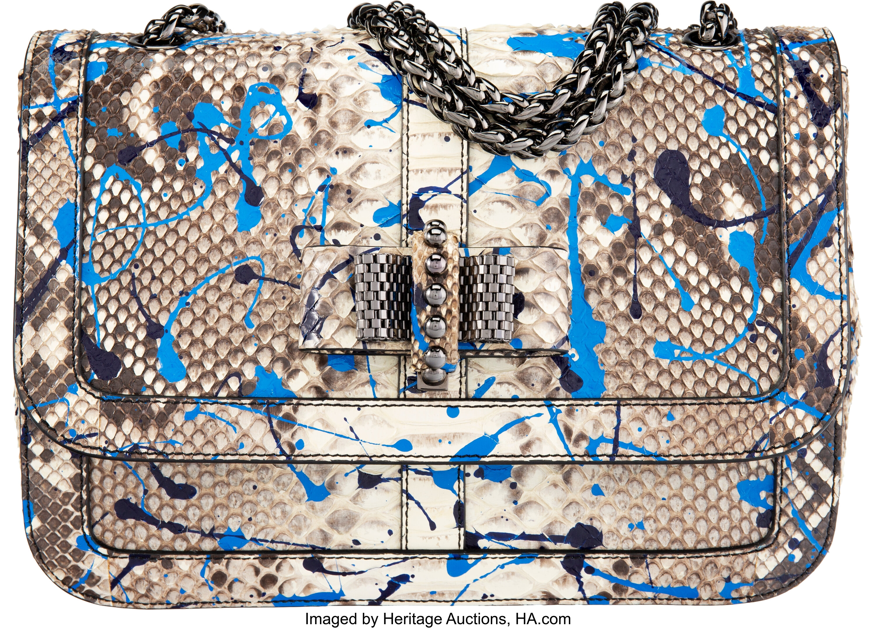 Christian Louboutin Sweet Charity Crossbody Bag Python Mini at