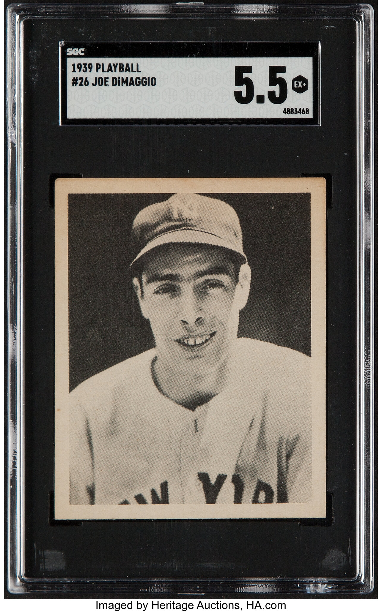 Gum, Inc., Joe DiMaggio, New York Yankees, from Play Ball, Sports Hall  of Fame series (R336), issued by Gum, Inc.