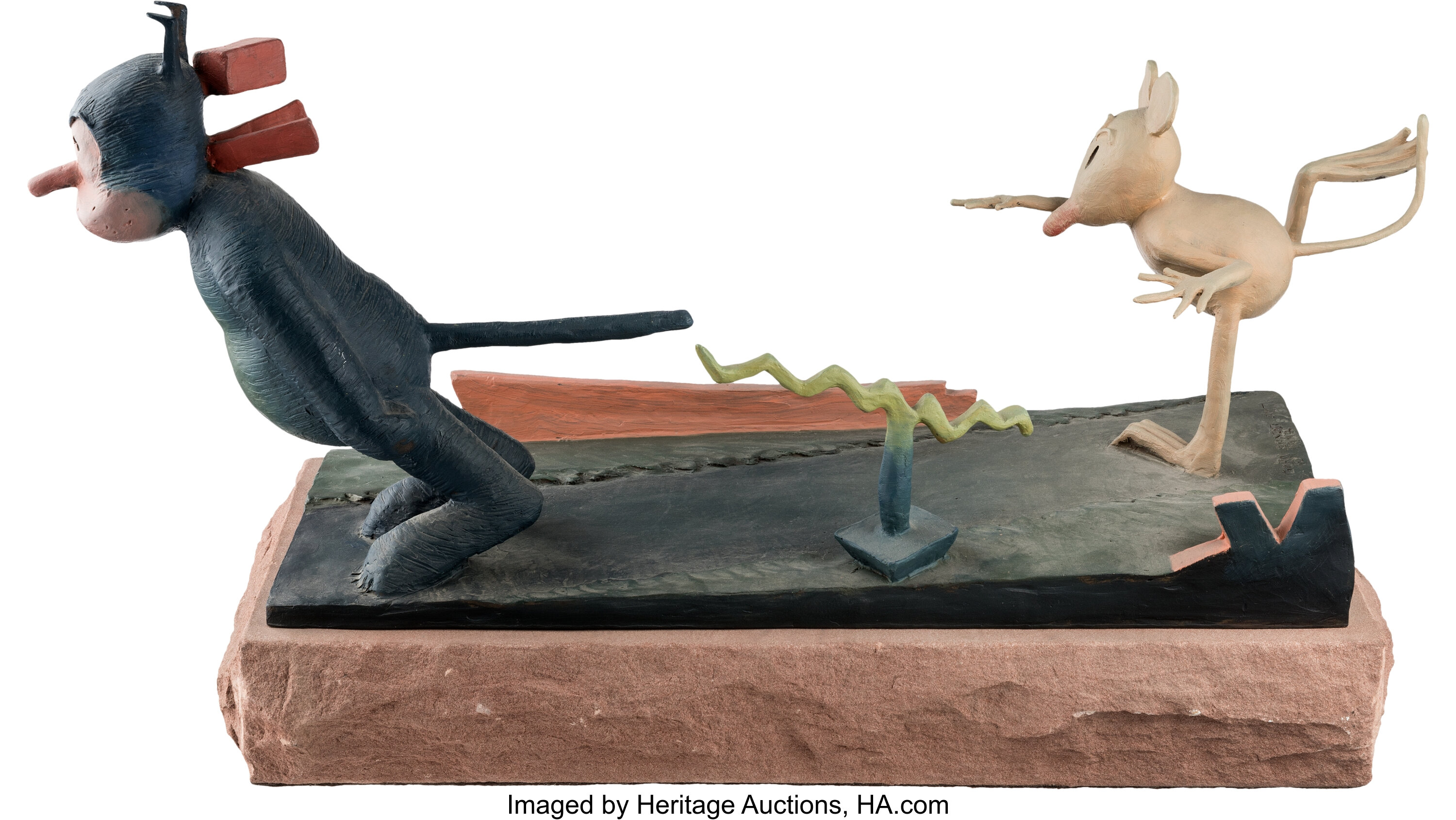 Gary Ernest Smith - Krazy Kat Classic Bronze Sculpture Limited 