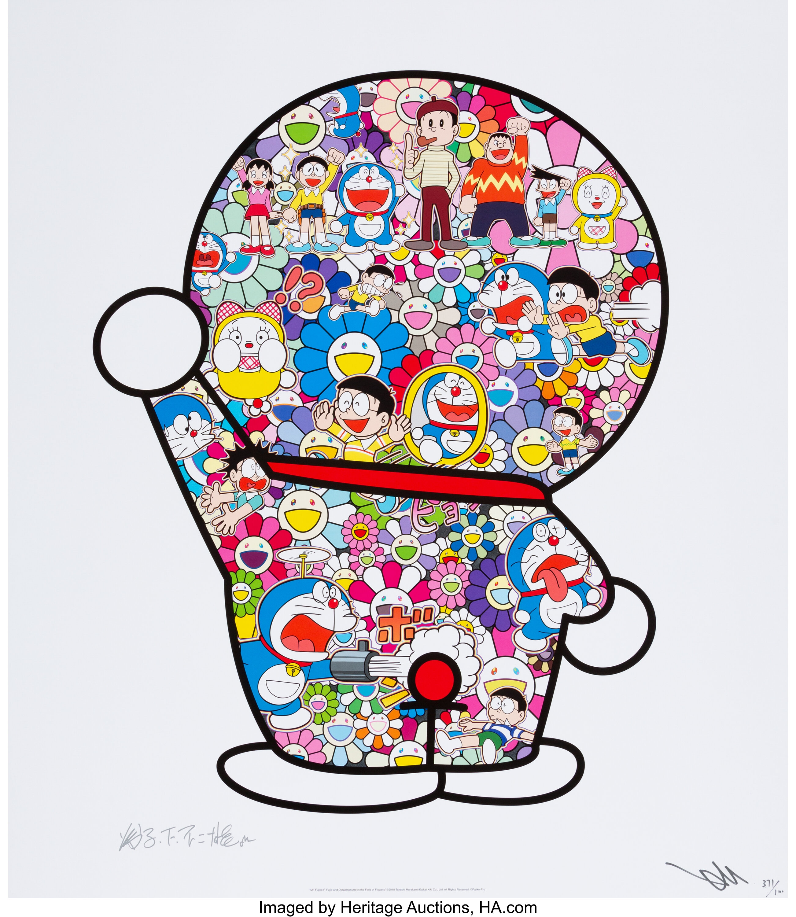 Sold at Auction: Takashi Murakami, Takashi Murakami x Doraemon