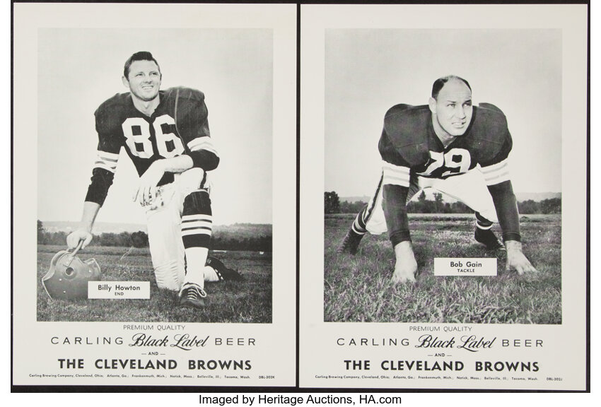 1959 Carling Black Label Cleveland Browns Promotional Photos Near, Lot  #41069