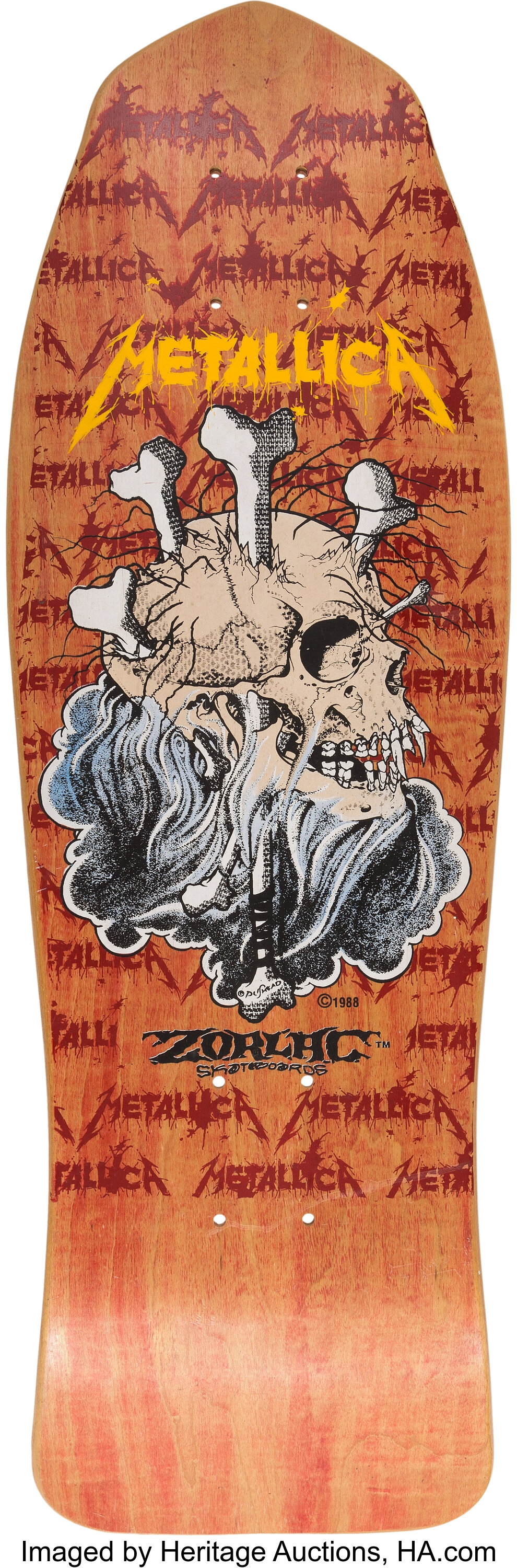 Metallica Zorlac Skateboard Deck ... Music Lot #89712 | Heritage