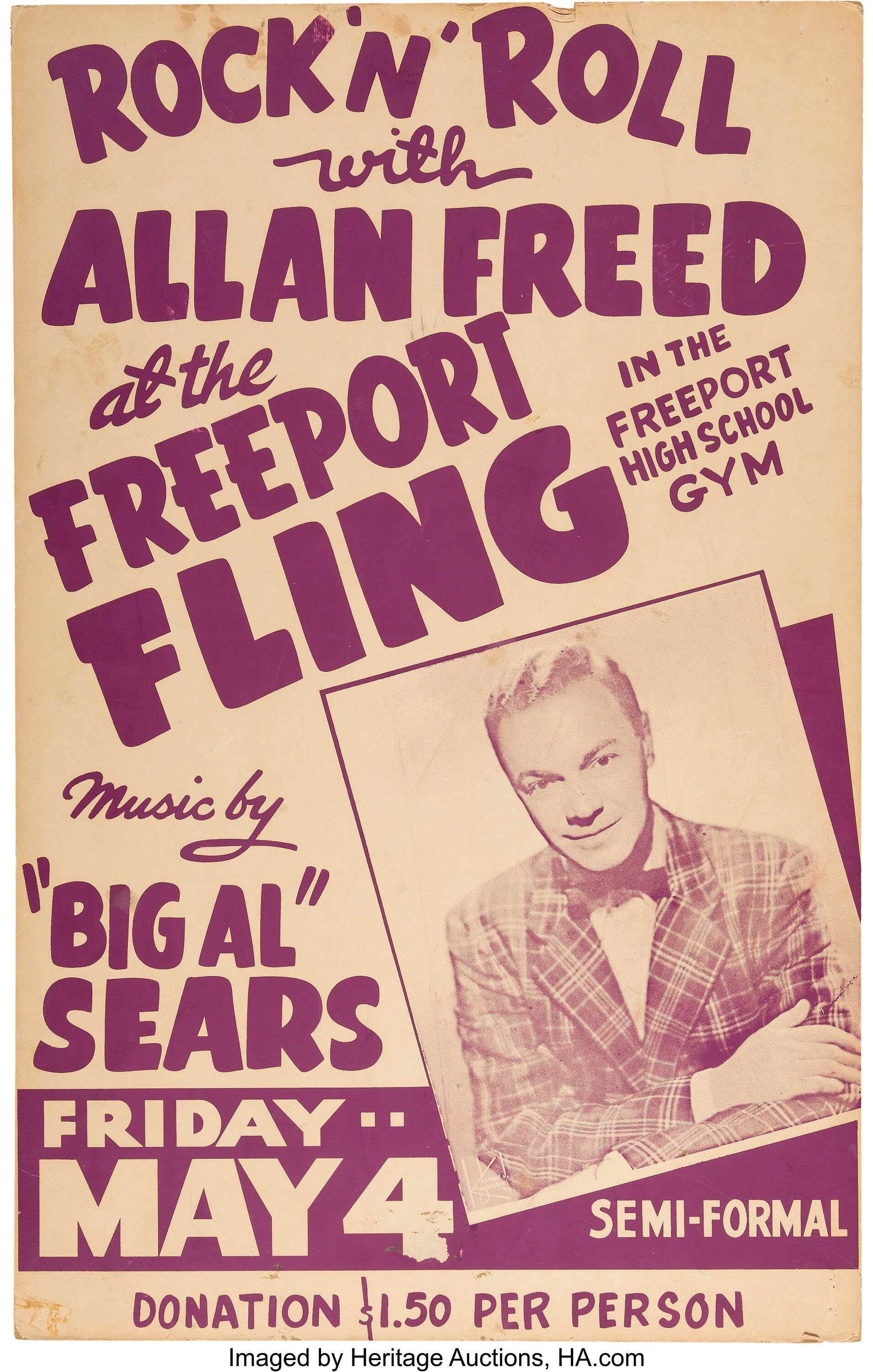 Rock N Roll With Alan Freed 1956 High School Gym Sock Hop Lot Heritage Auctions