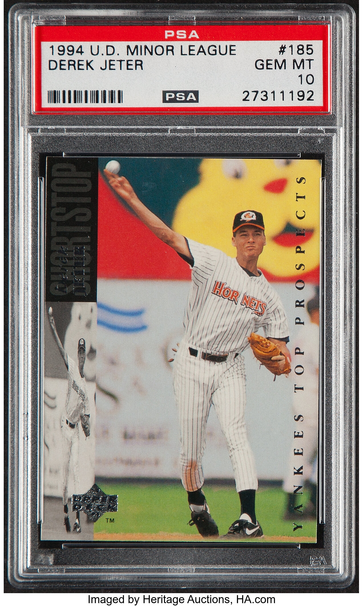 Derek Jeter 1992 Upper Deck Minor League Draft Pick # 5 Pre-Rookie Card