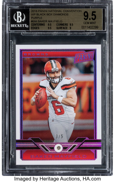 2018 Panini National Convention Baker Mayfield (VIP Black Box, Lot #54977