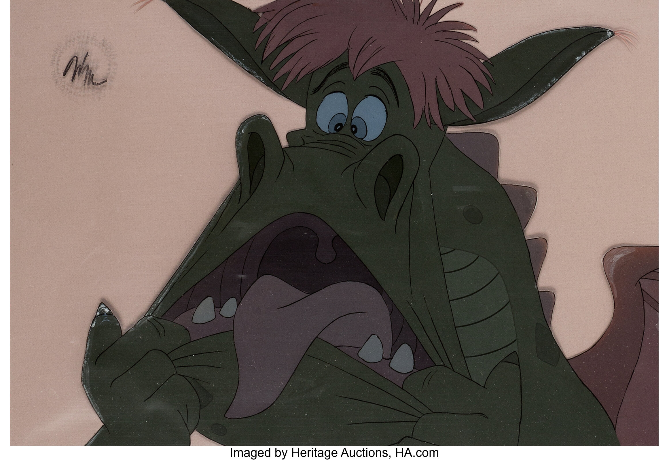 Pete's Dragon Elliott Original Production Cel (Walt Disney, | Lot