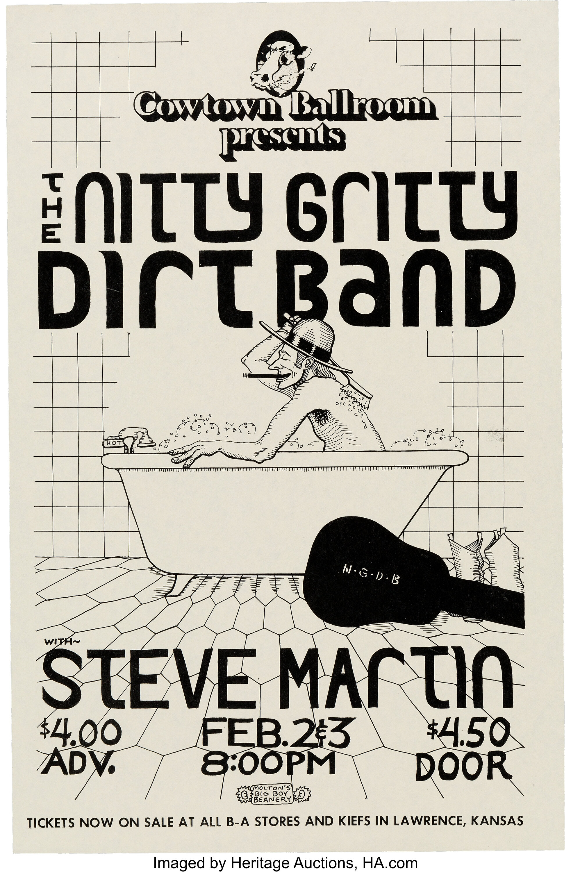 Nitty Gritty Dirt Band, Steve Martin 1973 Lawrence, KS Concert