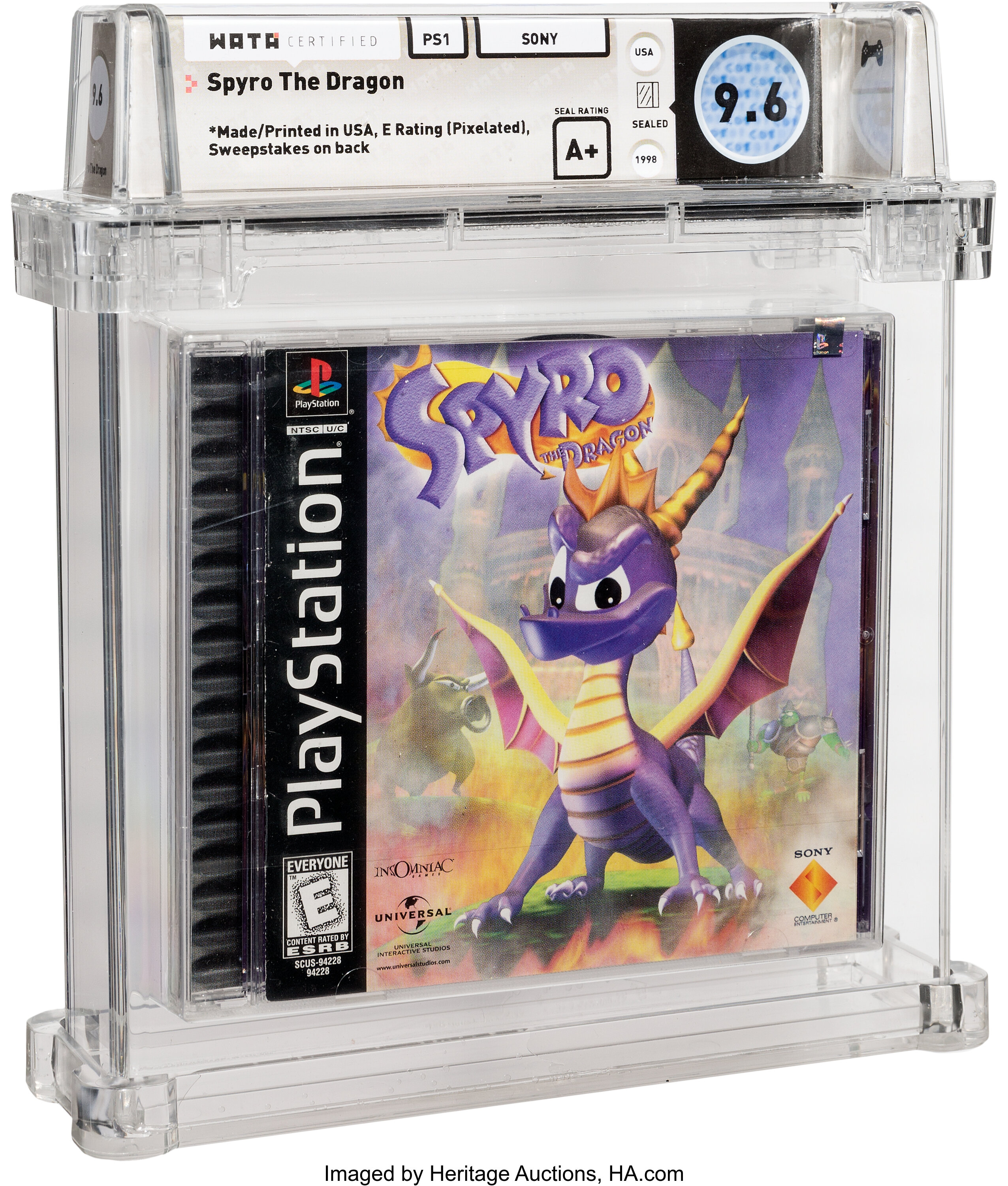 Spyro The Dragon - Wata 9.6 A+ Sealed [Sweepstakes Ad, Sony | Lot