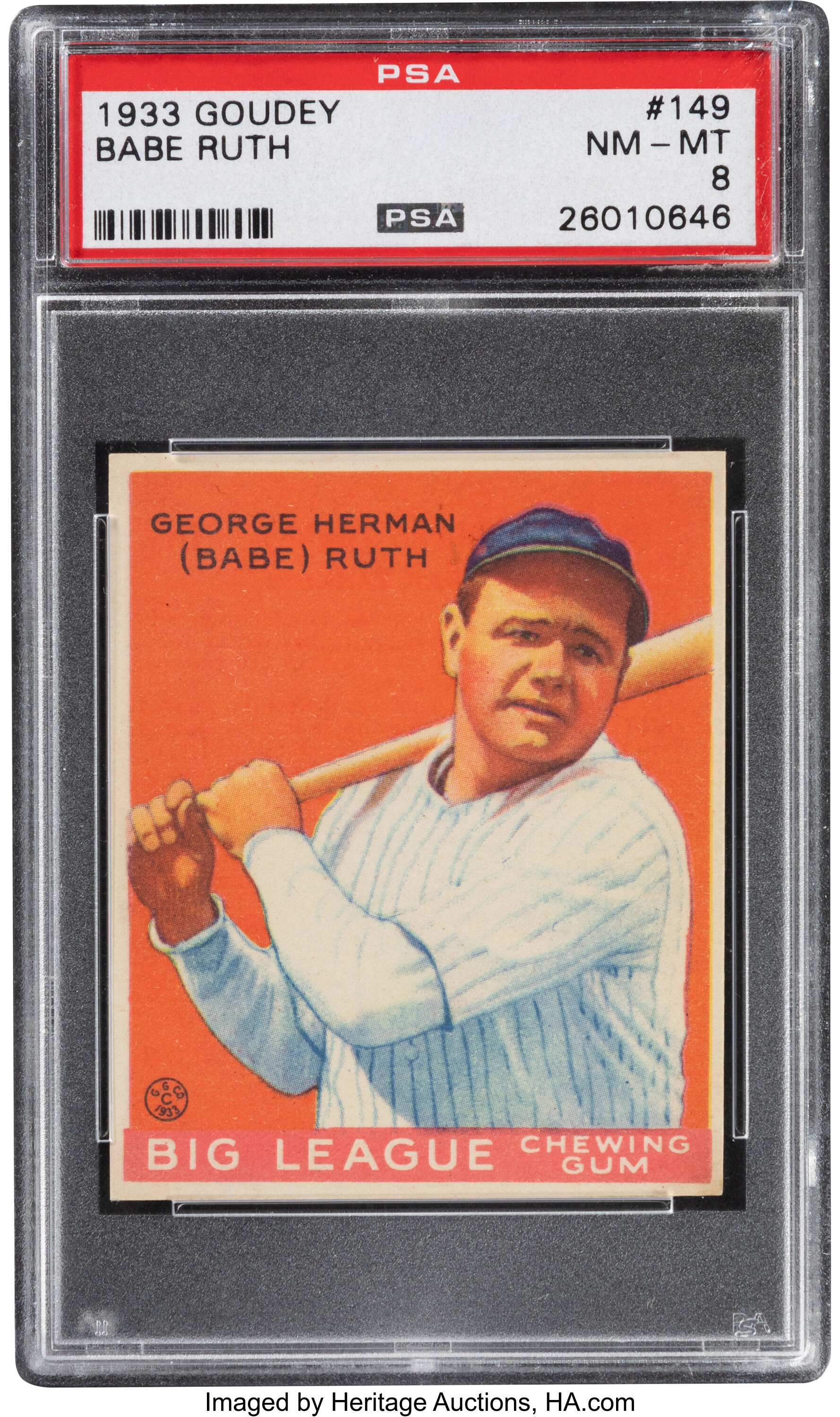 Babe Ruth bat from 1921 highlights latest from Heritage Auctions