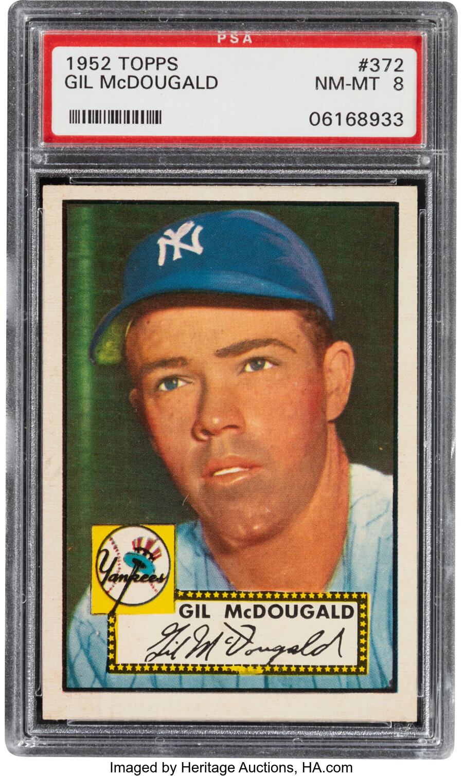 1952 Topps Gil McDougald #372 PSA NM-MT 8