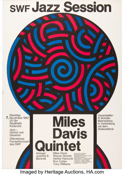 Miles Davis Quintet Concert Flyer Sweatshirt