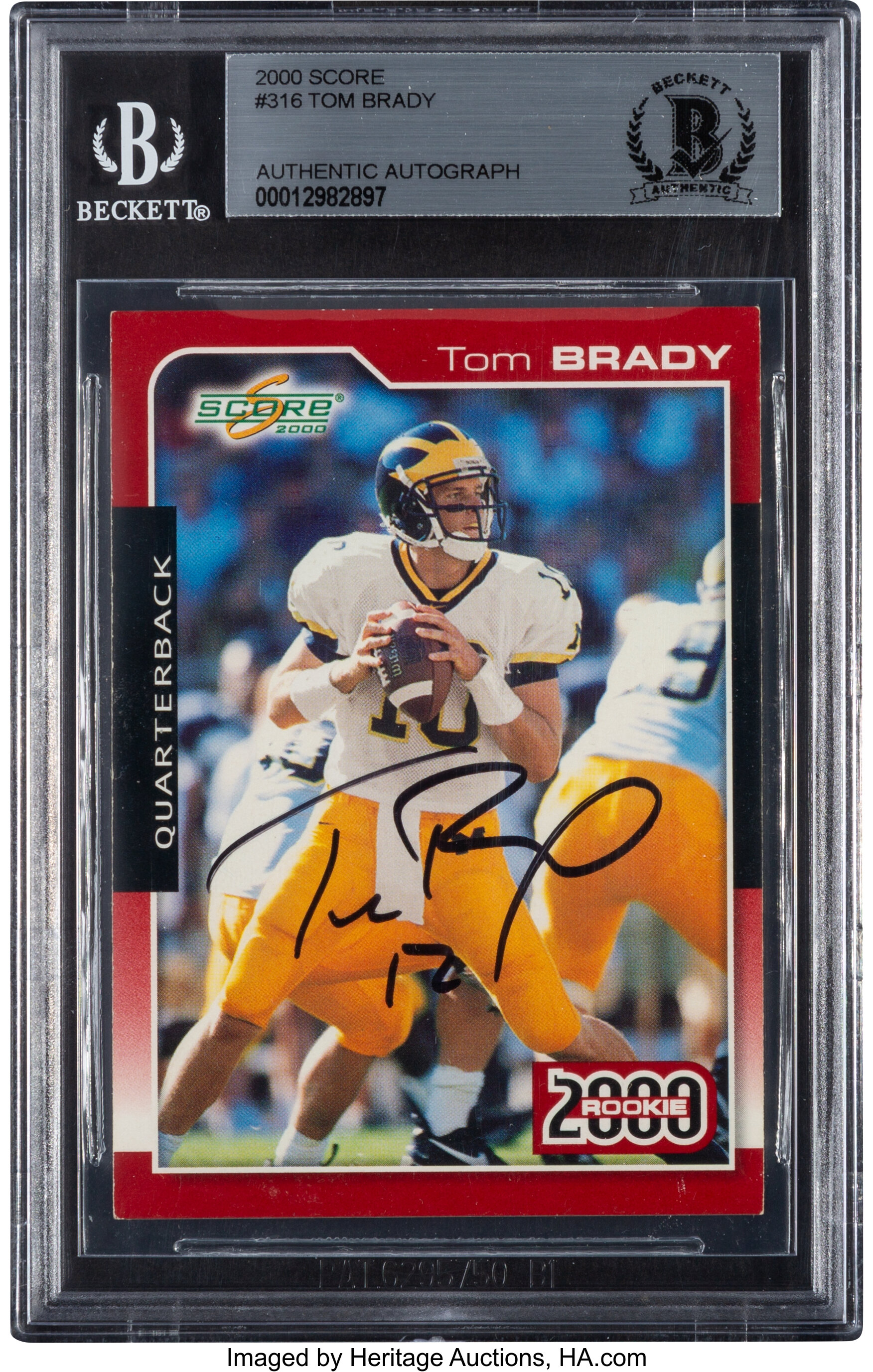 Sold at Auction: Tom Brady, Tom Brady Autographed Full Sized