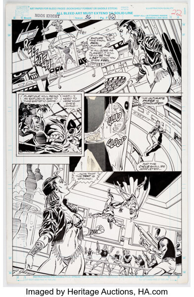 Original Comic Art:Story Page, Ron Garney and Tom Palmer Marc Spector: Moon Knight #36 Story Page 14 Original Art (Marvel, 1992)....