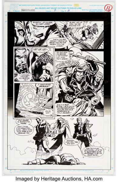 Original Comic Art:Story Page, Ron Garney and Tom Palmer Nightstalkers #2 Story Page 11 Original Art (Marvel, 1992).