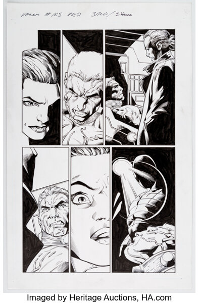 Original Comic Art:Story Page, Mark Bagley and Scott Hanna Venom #165 Splash Page 2 Original Art (Marvel, 2018)....