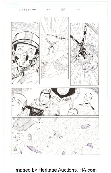 Original Comic Art:Story Page, Sean Chen, Victor Olazaba, and Scott Hanna Iron Man: I Am Iron Man! #2 Story Page 10 Origina...