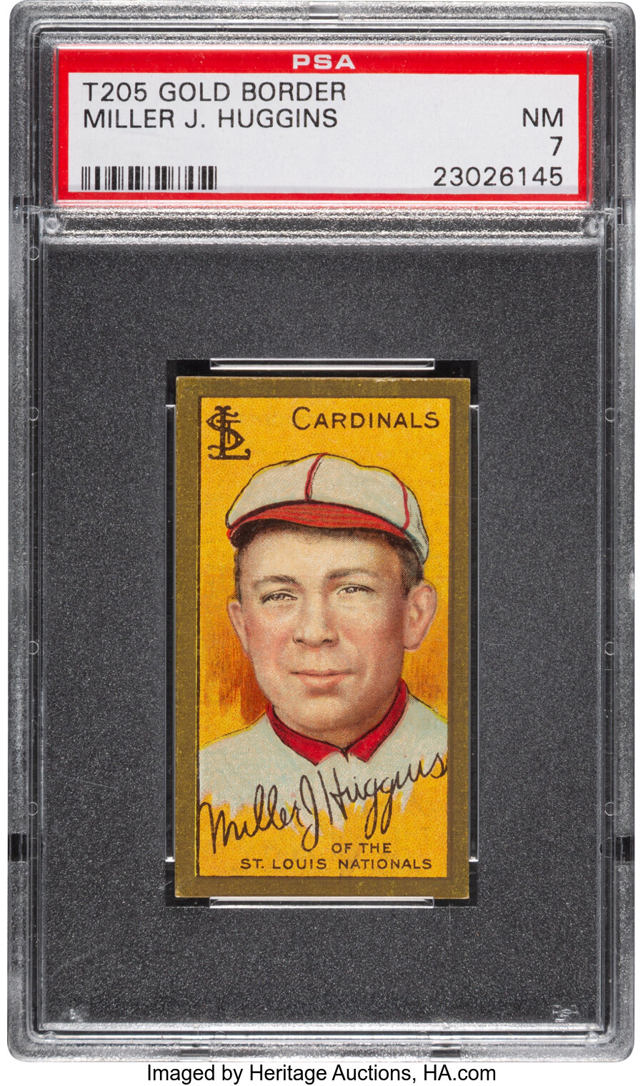 1911 T205 Piedmont Miller Huggins PSA NM 7