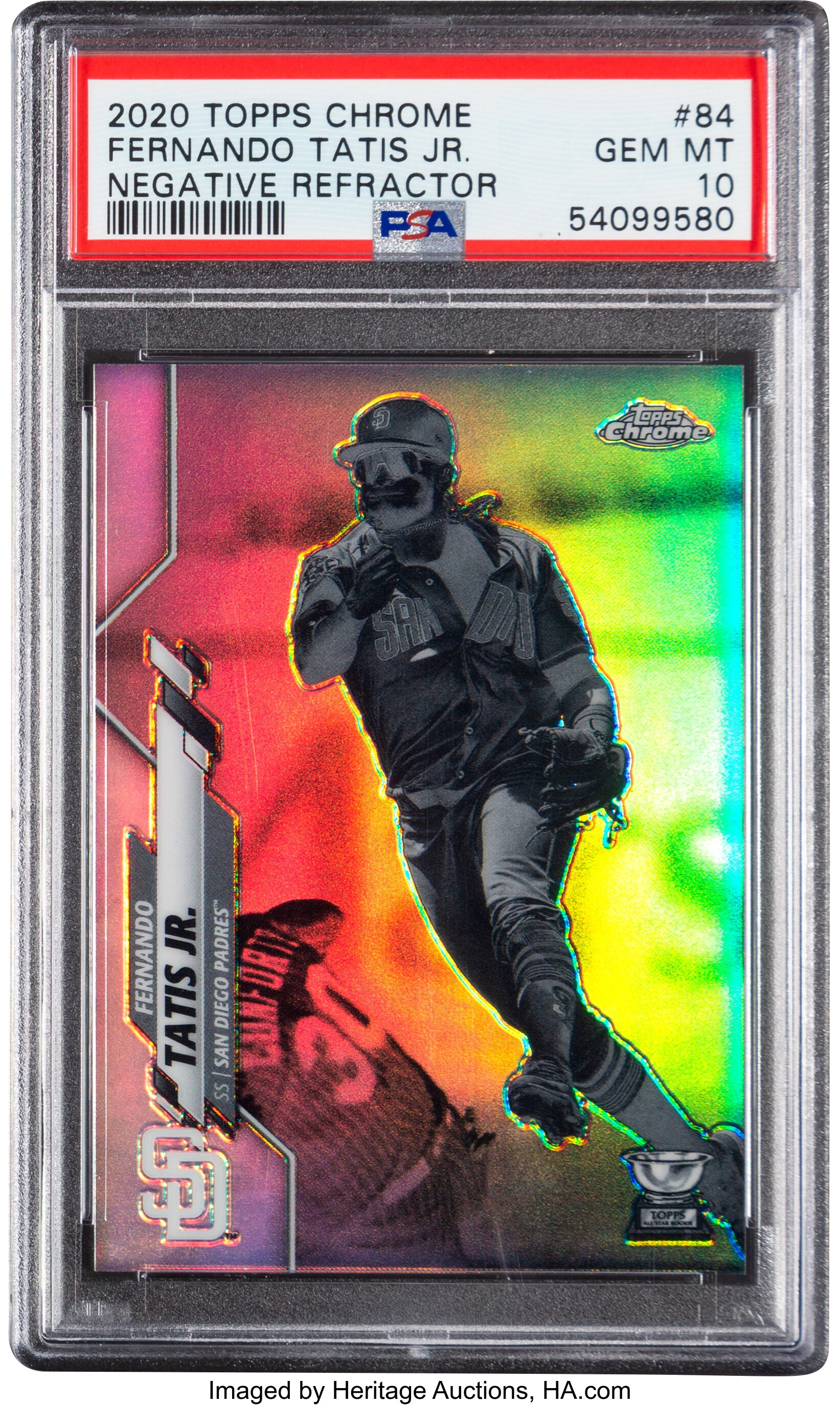 Fernando Tatis Jr 2020 Topps Chrome Baseball Card #84 Graded PSA 10 GEM MINT